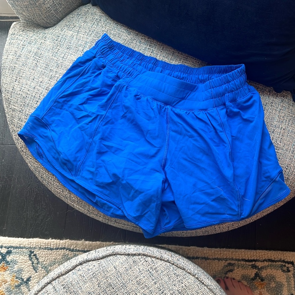 Lululemon blue hot hotty shorts